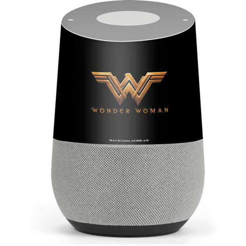 DC Comics Wonder Woman Gold Emblem Google Home Skin